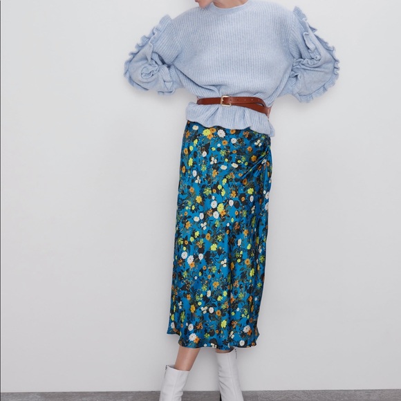 Zara floral print skirt - Picture 8 of 9